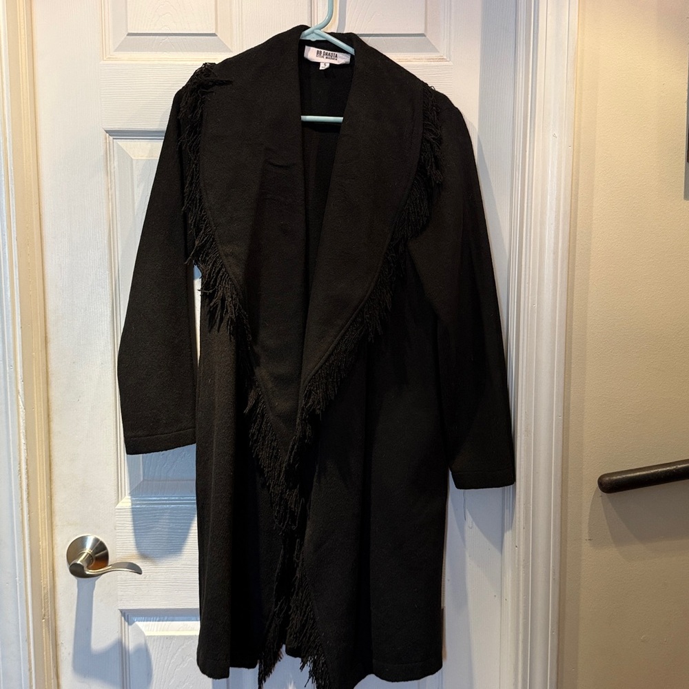 BB Dakota by Steve Madden Black Fringe Jacket